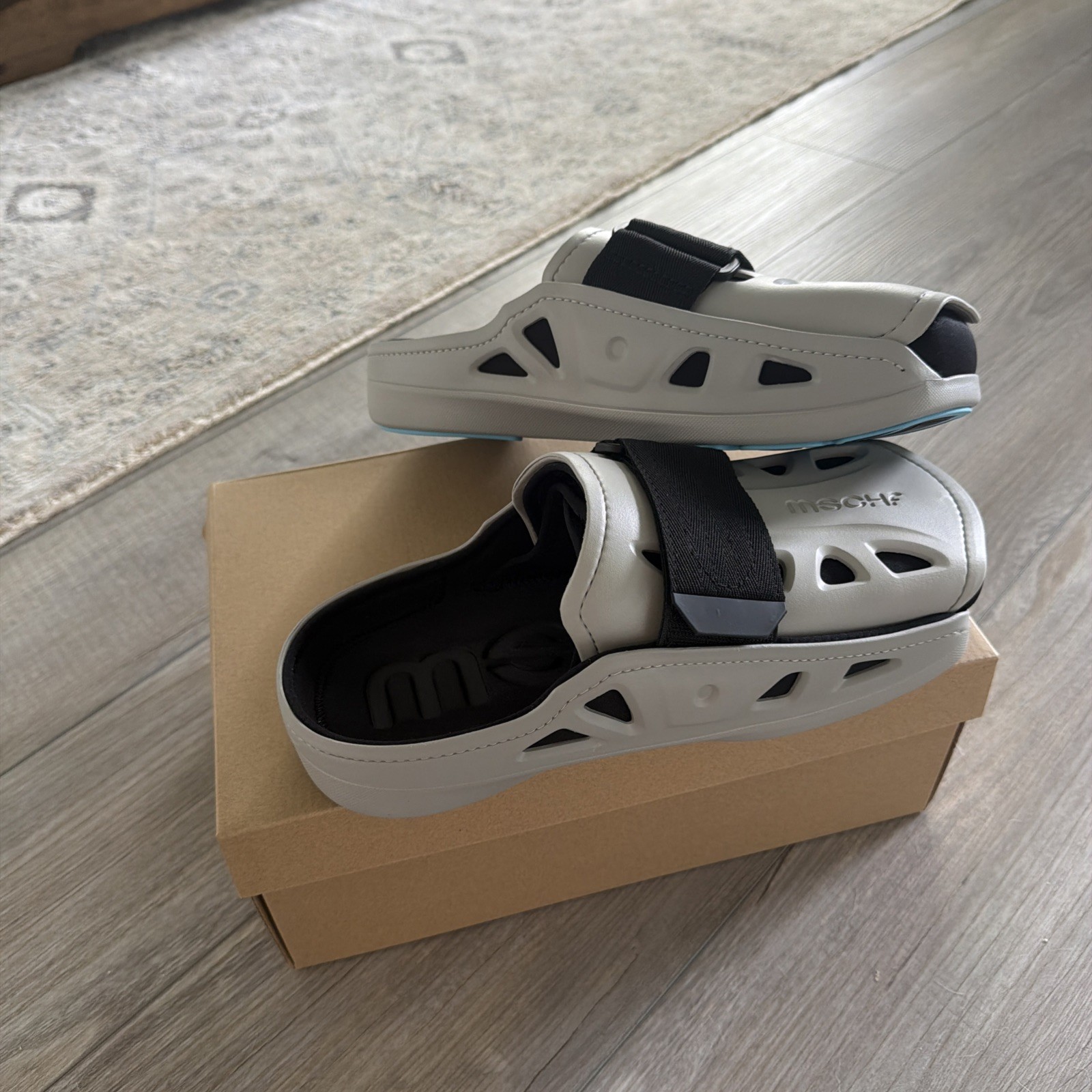 LIMITED EDITION MSCHF Mens AC2 Air Cast Slides Gray Blue – Size 12