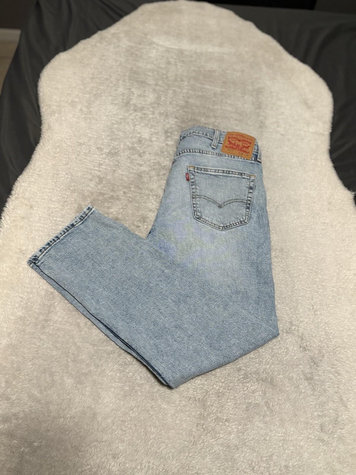 Levis 511 Mens Blue Slim Denim Jeans Size 38×30 Pants Stretch Light Wash