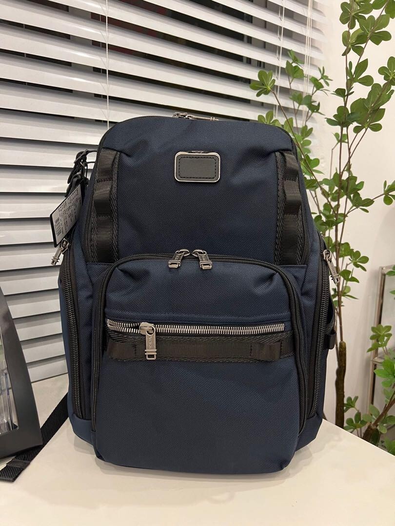 Tumi Alpha Bravo Search Backpack 232789 Nylon Navy Business Travel Bag outlet