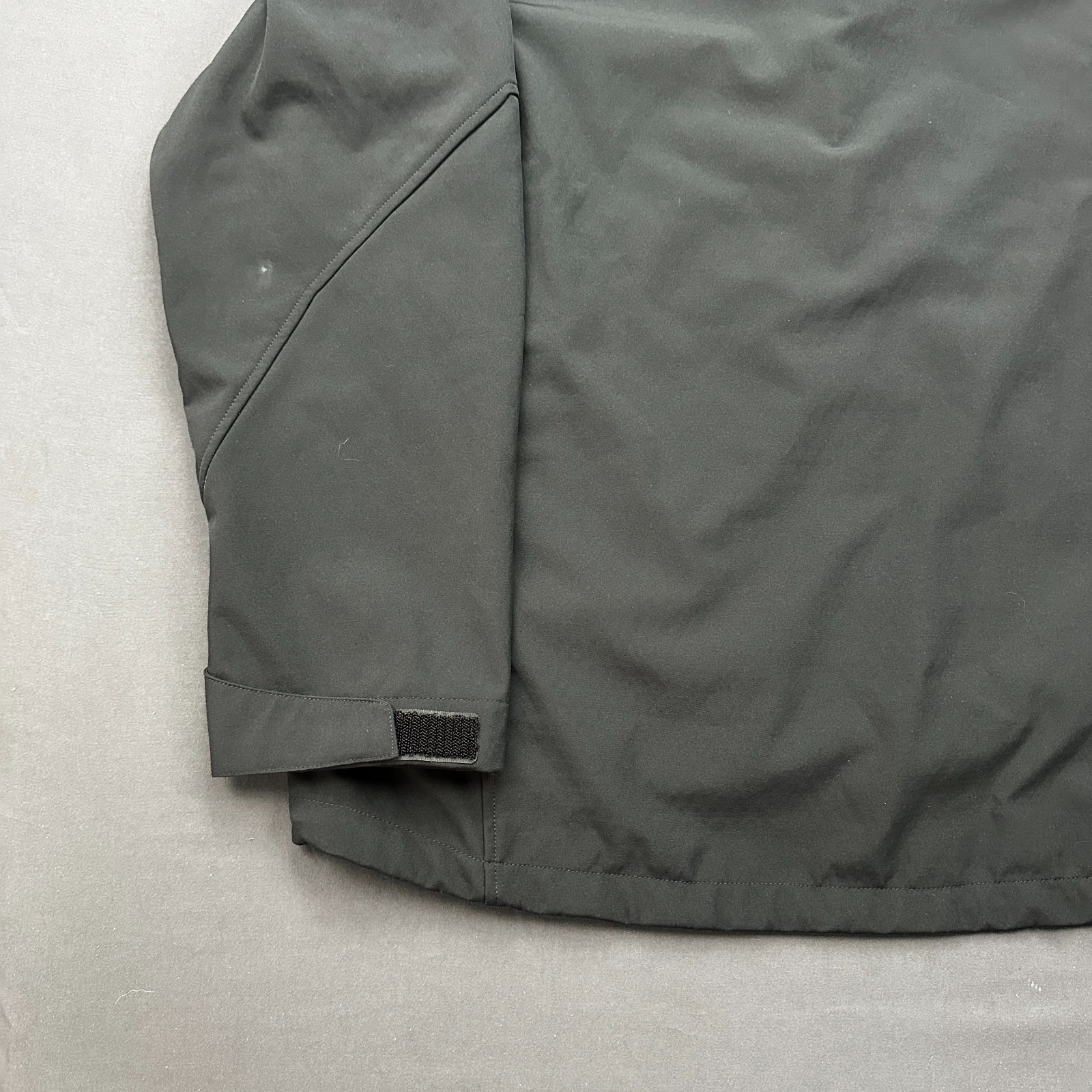 Gerry Softshell Jacket Mens 2XL Black Fleece Lined Hooded Outdoor Full Zip