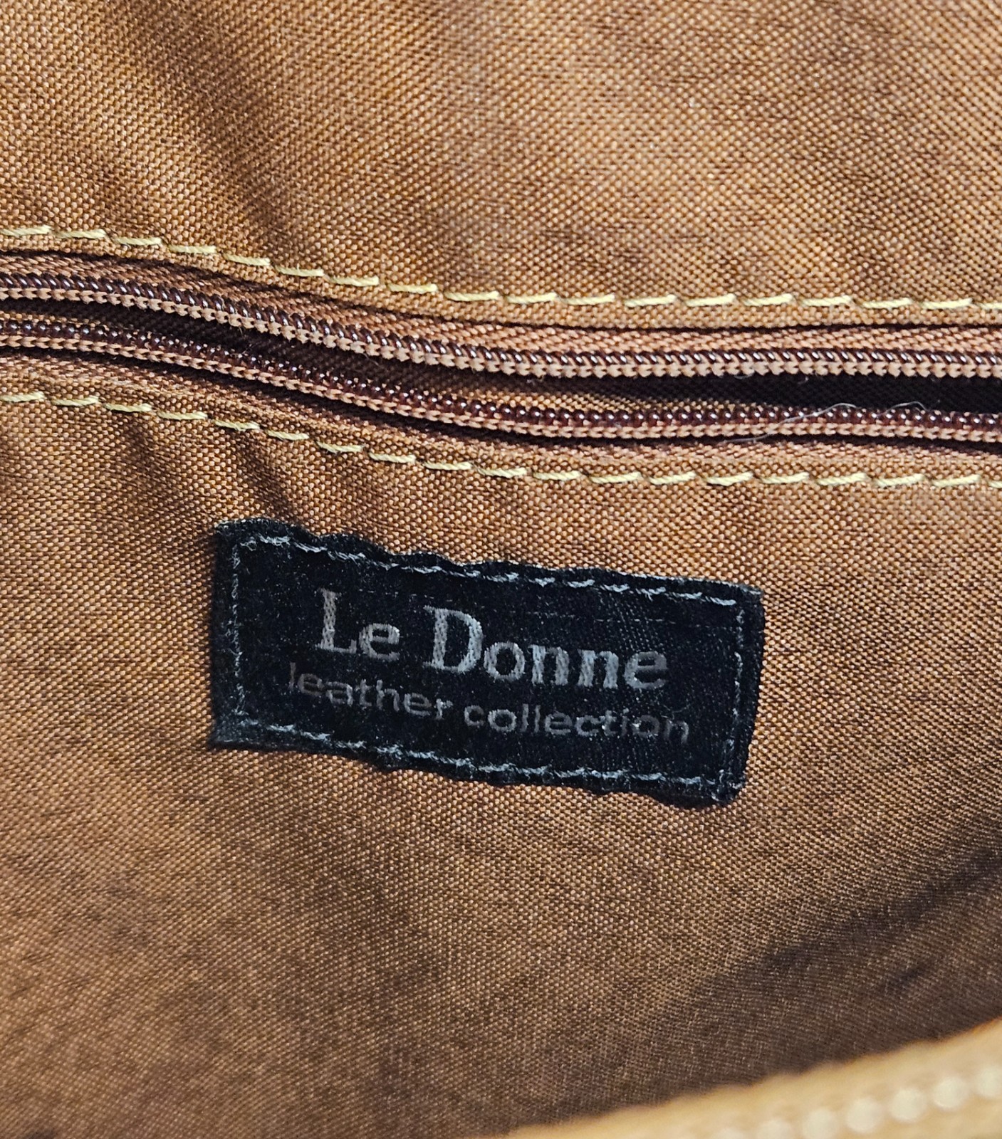 Le Donne Birch Bay Crossbody Bag Color Tan TR-808-TAN Colombian Vaquetta Leather