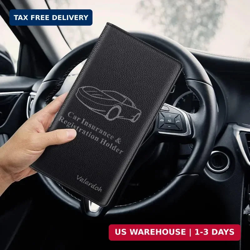 Valardoh Premium Car Registration and Insurance Card Holder, Car Document Holder