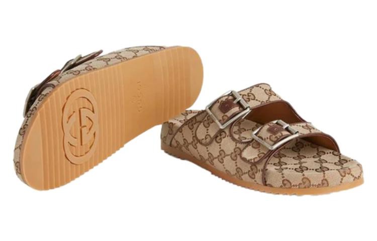 Gucci Slide Sandal Strap ‘Beige Monogram’ 658020 2HK60 9791