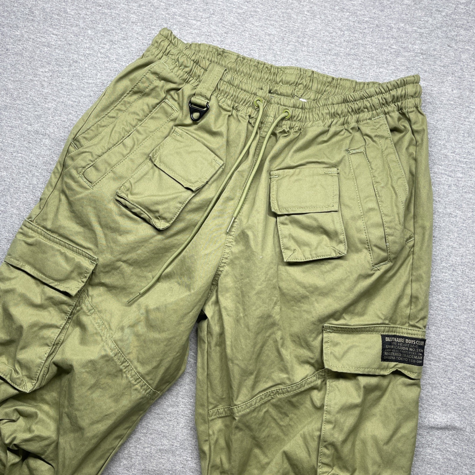 Billionaire Boys Club Cargo Pants Olive Green Mens XL 32” Type Heart MS-1 Tokyo
