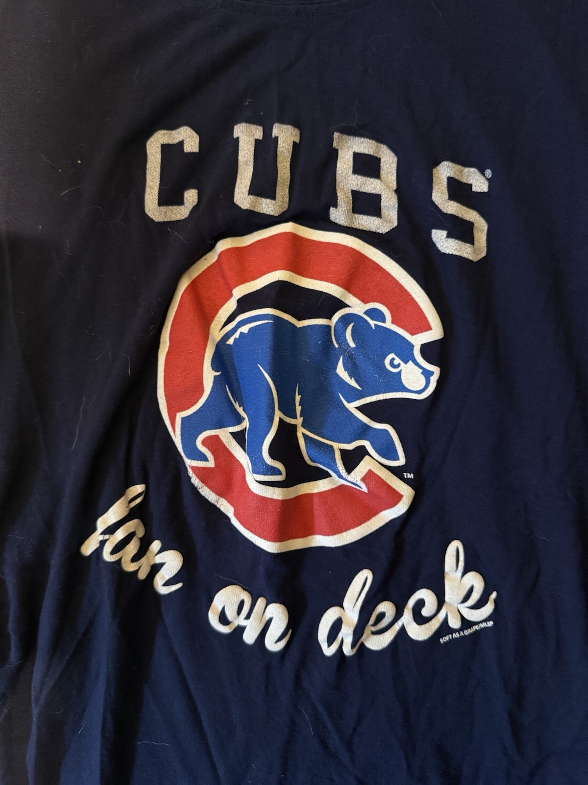 Chicago Cubs “Fan On Deck” Maternity Shirt, Size Small; Gently Used