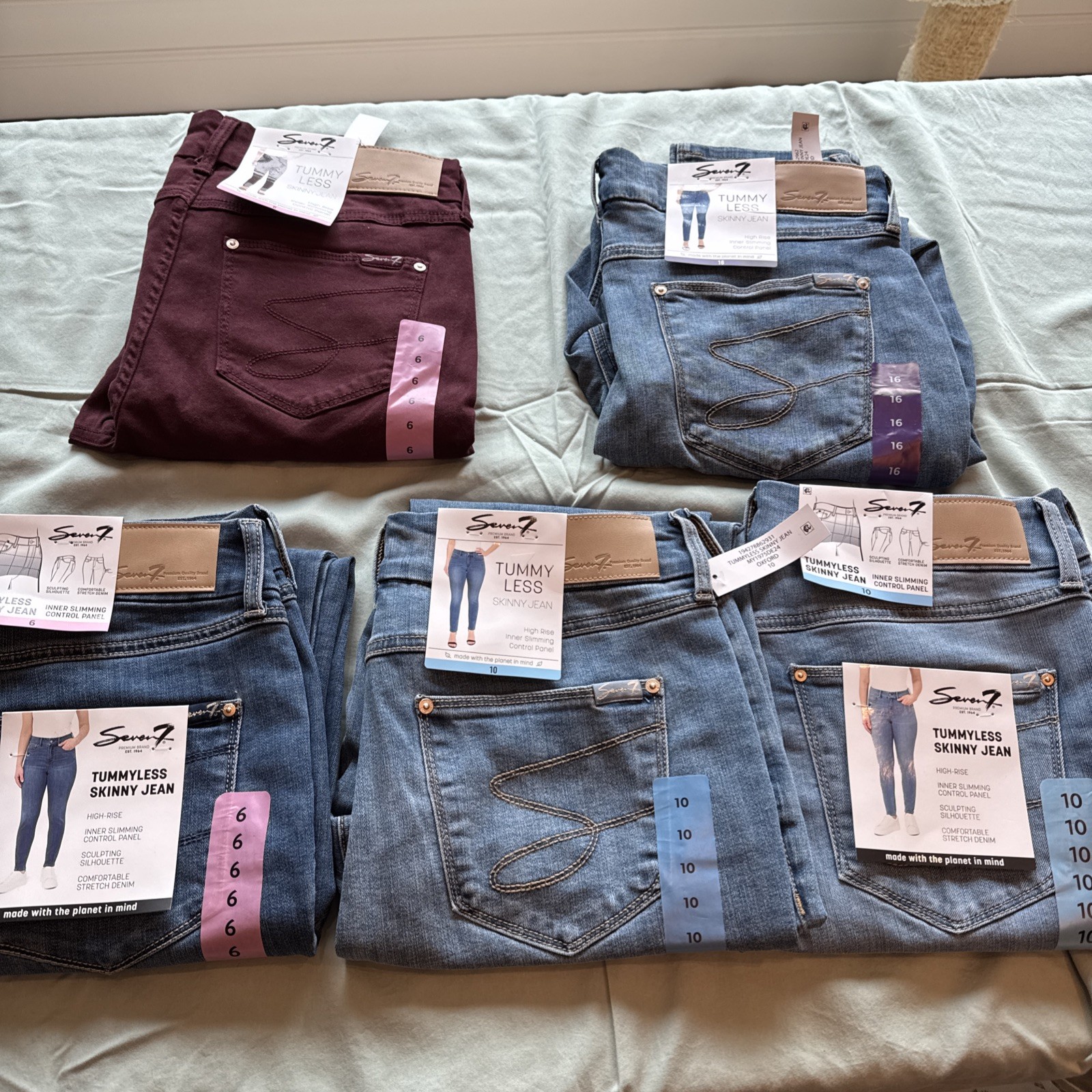 Seven7 Women’s Tummy Less High-Rise Slimming Control Panel Skinny Jean