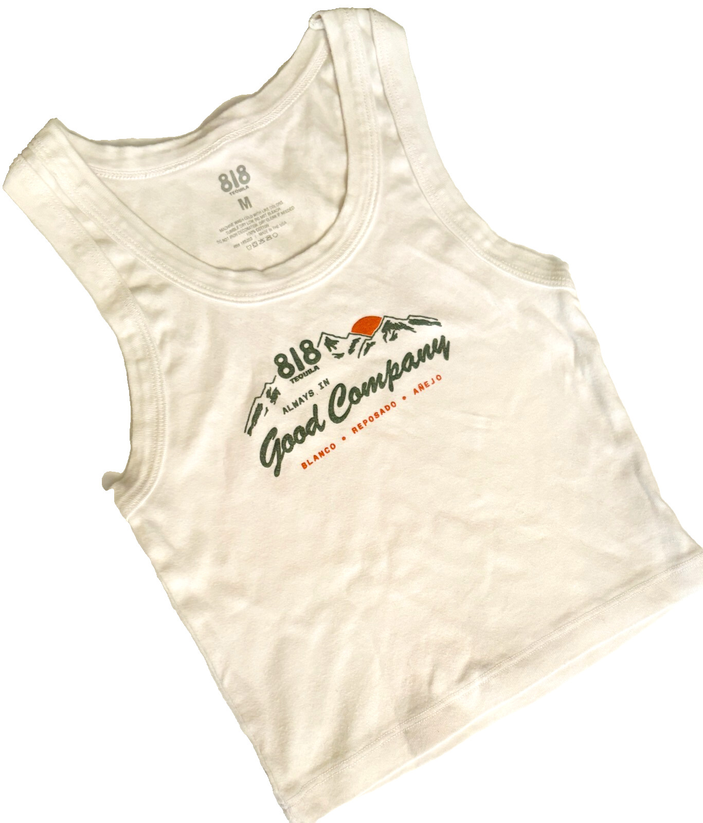 818 Tequila Kendall Jenner Graphic Cropped Tank Top Private Event Cotton Medium