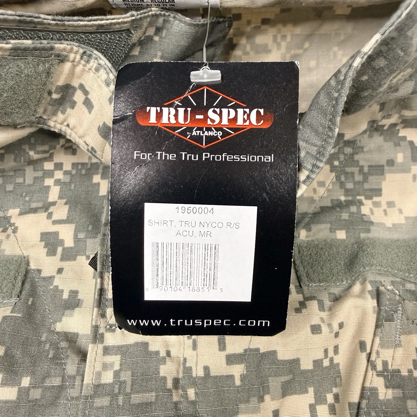 Tru-Spec Digi Camo Utility Shirt Medium Regular NWT Military Men’s Field Jacket