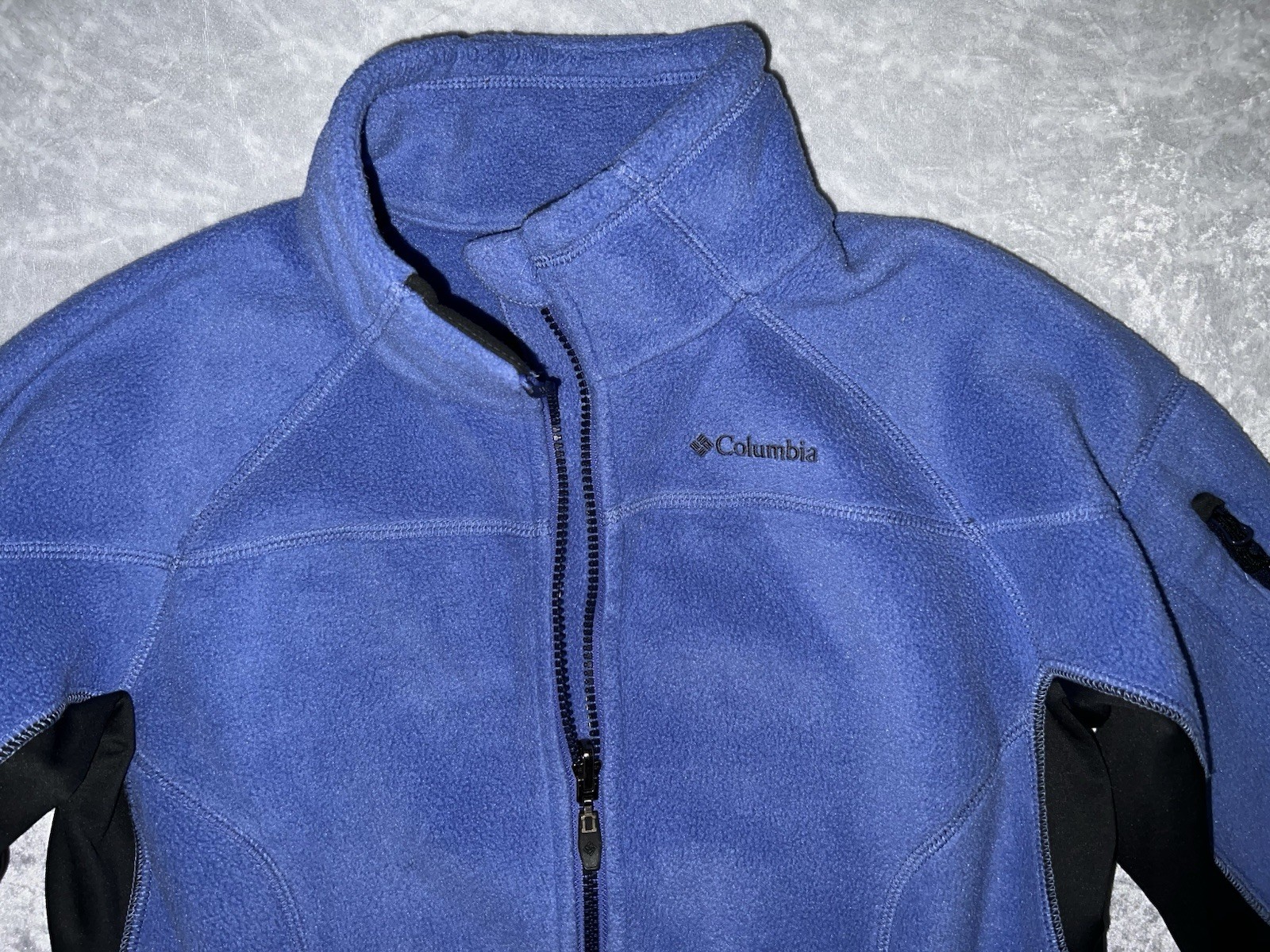Columbia Interchange Women’s Size Medium Jacket Blue With Zip Pockets