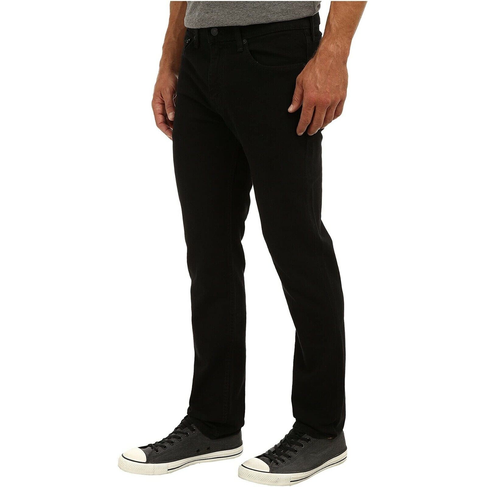 Levi’s 511 Men’s Slim Fit Stretch Sits Below Waist Jeans, Black, Size 30×29