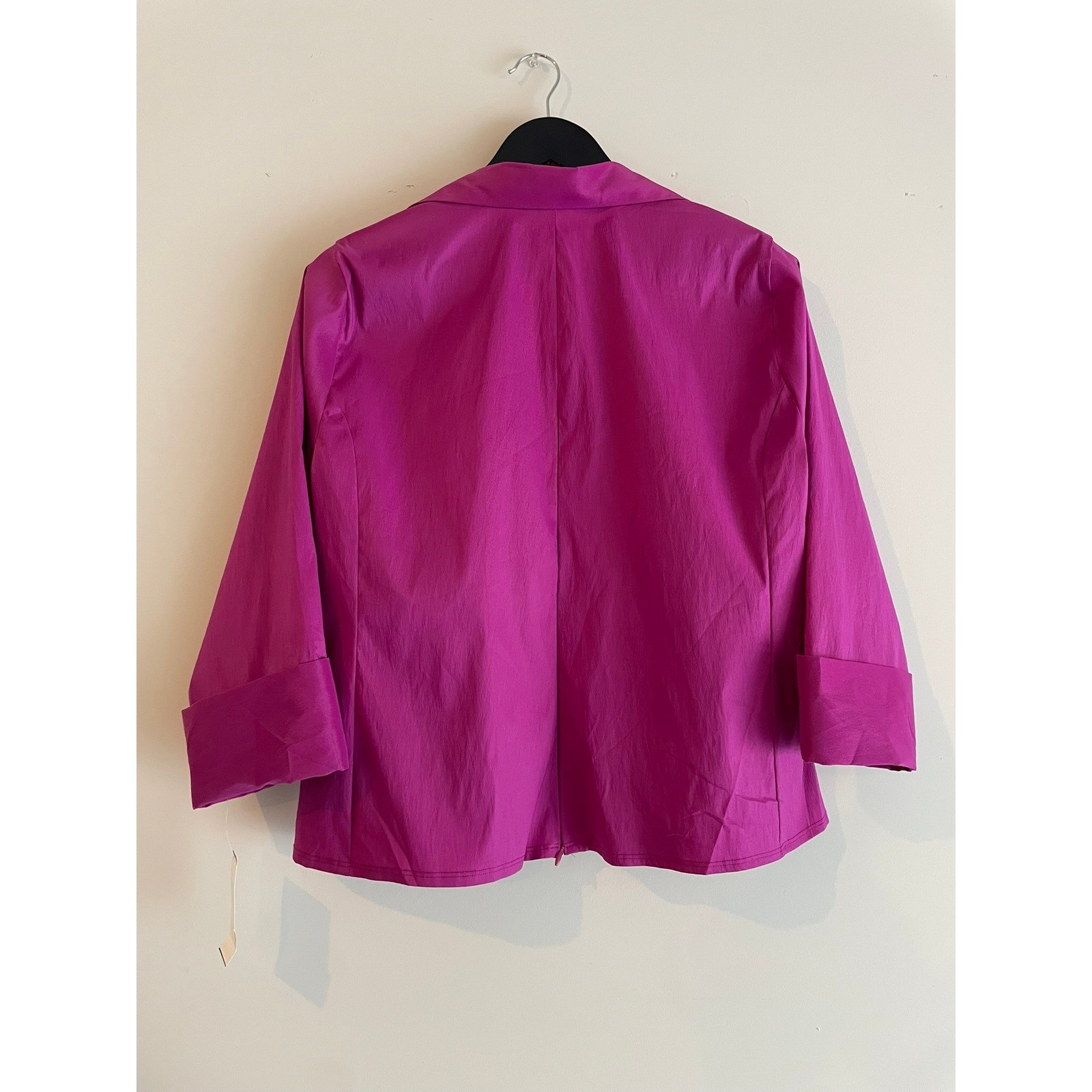 U3 Collection Magenta Wrap Blouse 3/4 Sleeve Size 14
