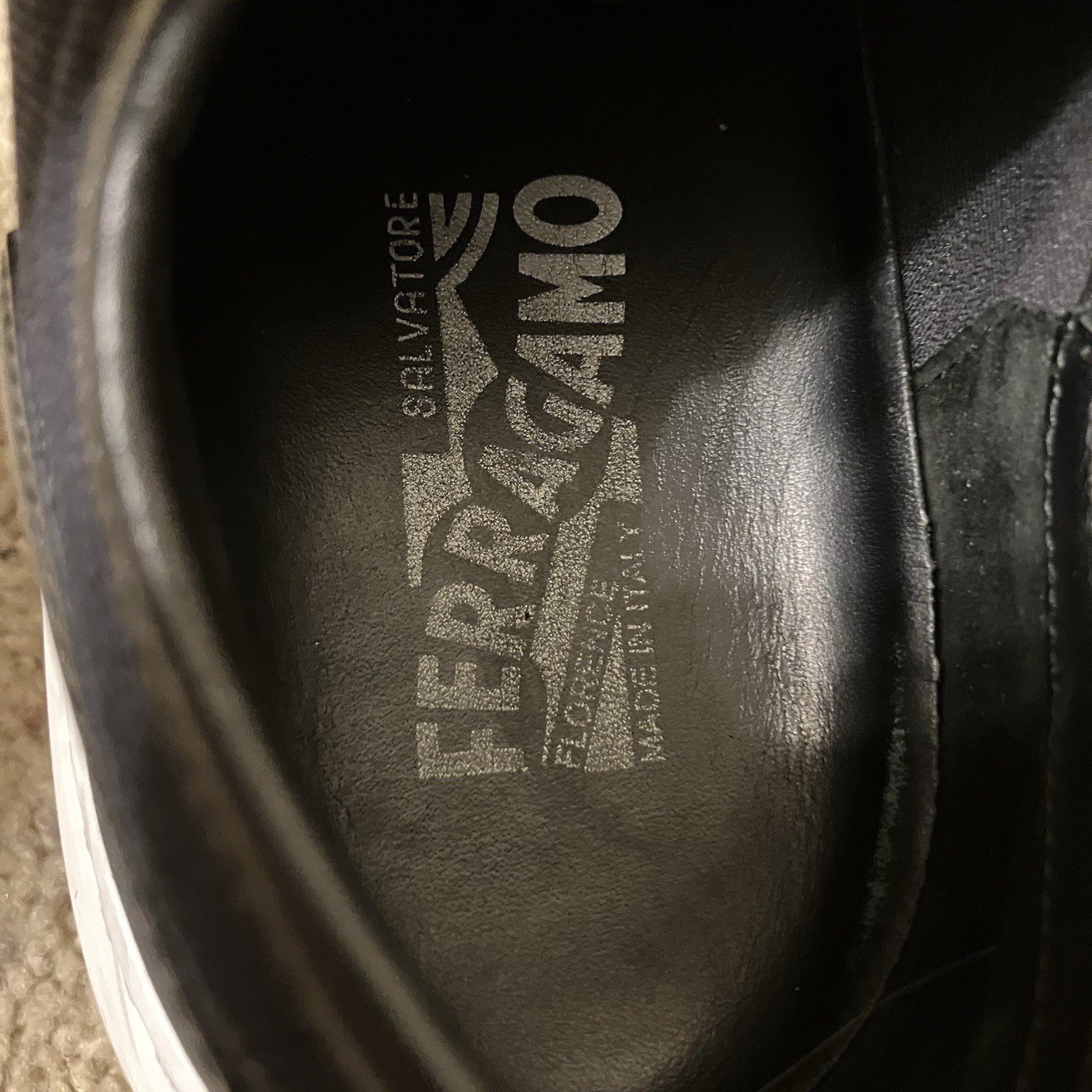 SALVATORE FERRAGAMO Sneakers BLUE Suede / Canvas – Sz 7 D Made in ITALY