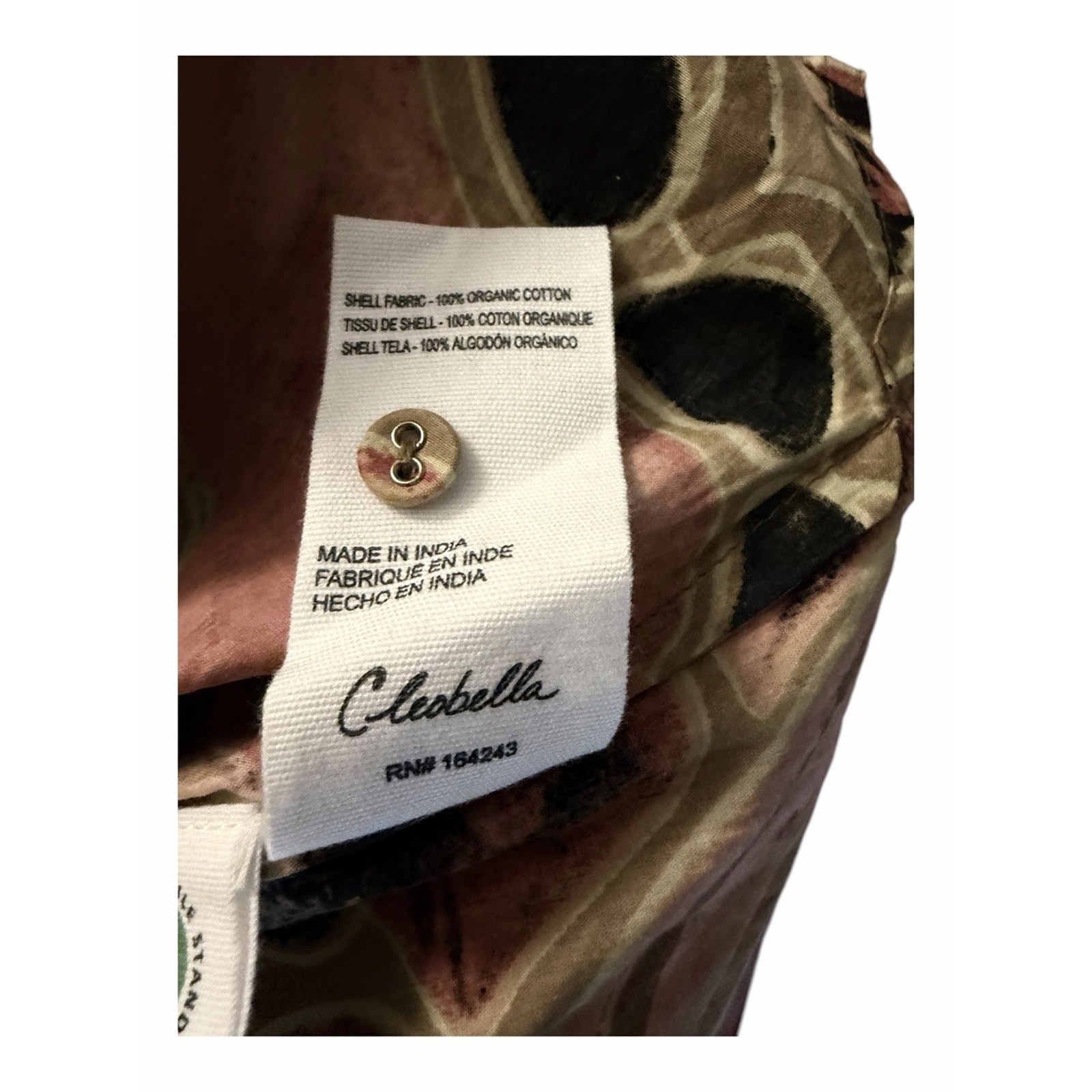 NWT Cleobella Maritza Blouse Osaria Print Organic Cotton Flutter Sleeve Top Med