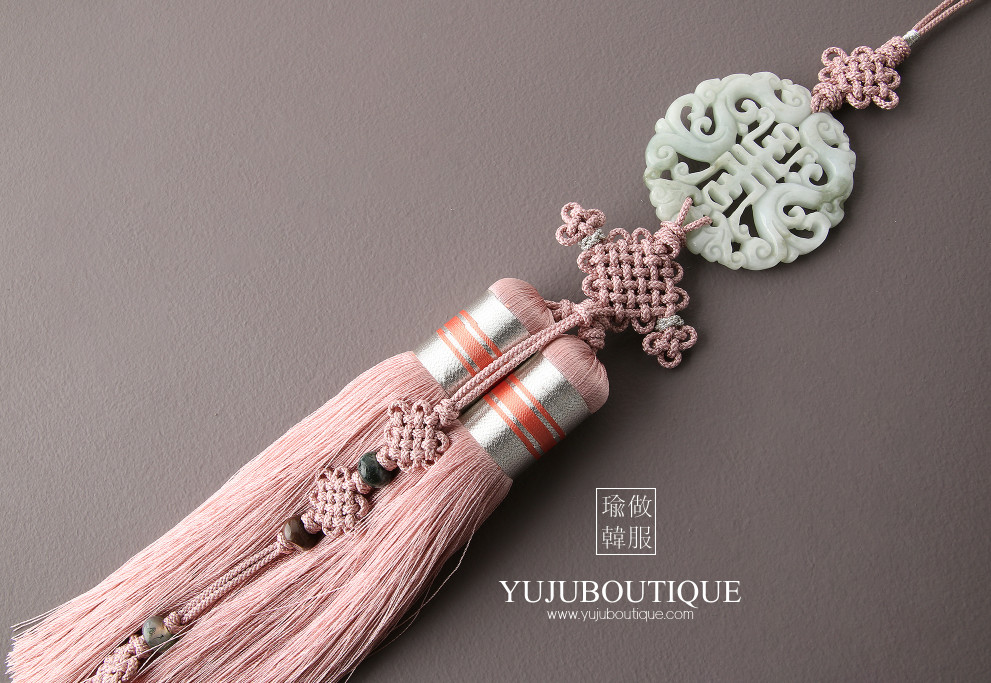 Korea Hanbok Accessory Traditional Knot Tassel Korean Norigae Pink Unopened
