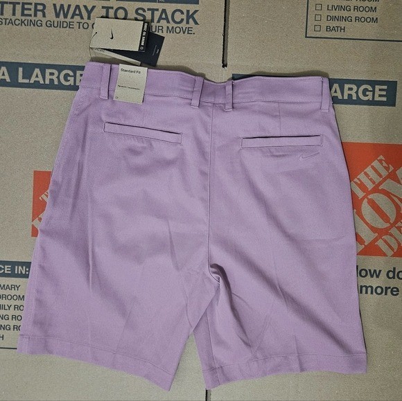 Nike Tour Chino Golf Shorts Plum Dust Mens Size 36