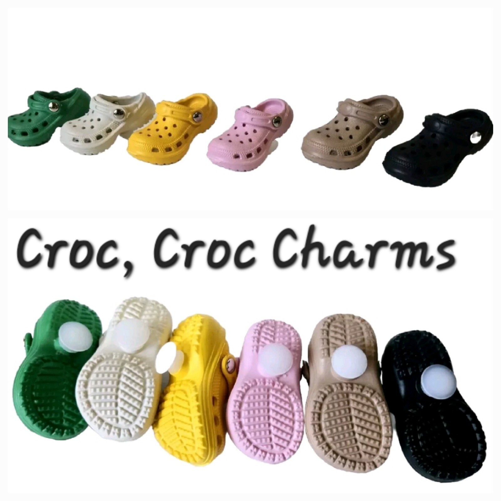 Croc Shoe Charm Keychain 6PC Shoe Decorations 3D Cute Mini Accessories for Crocs