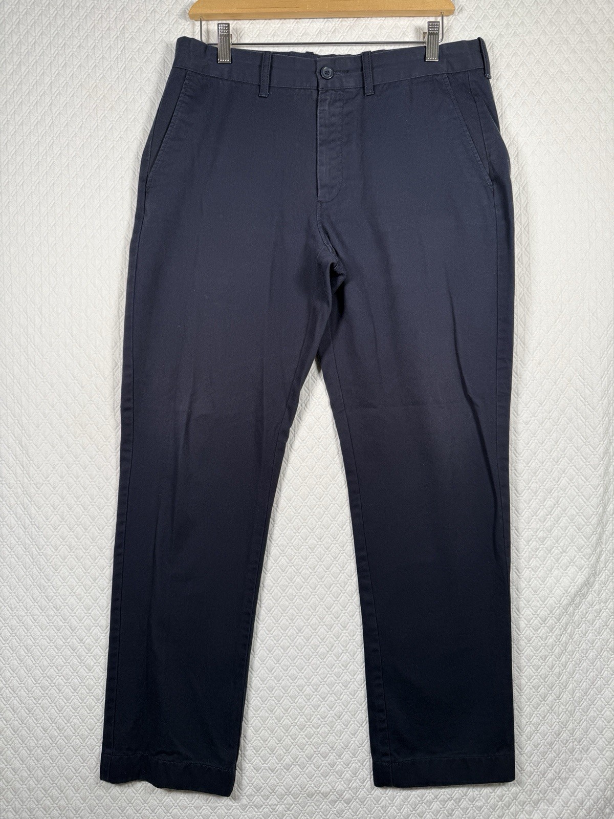 J.Crew Chino Pants Mens Fit 32×29 Blue Flat Front The Sutton Summerweight Preppy