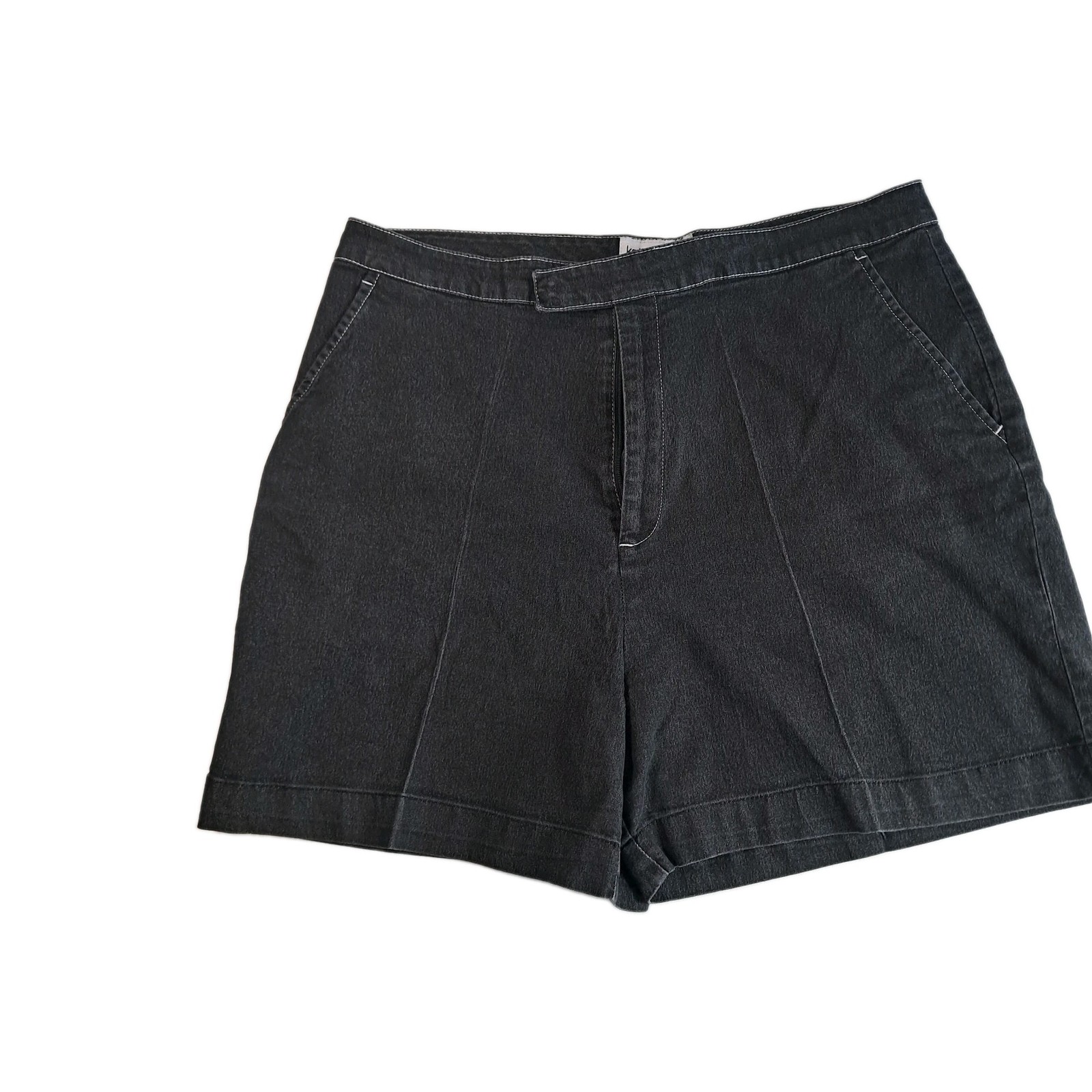 VTG Kathy Ireland black shorts sz 14, hook, button and zip closure Golf