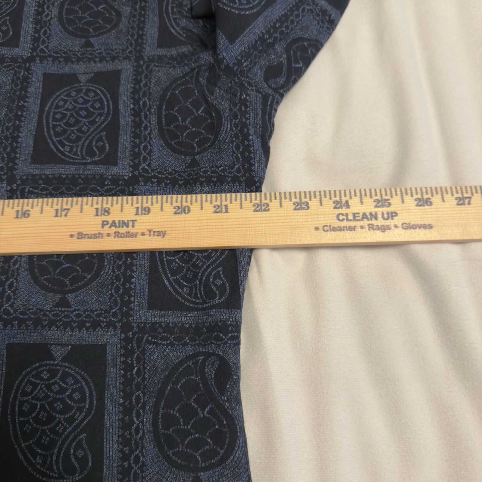 Emmett London Men’s Slim Fit Long Sleeve Shirt 100% Baumwolle Cotton Size Large