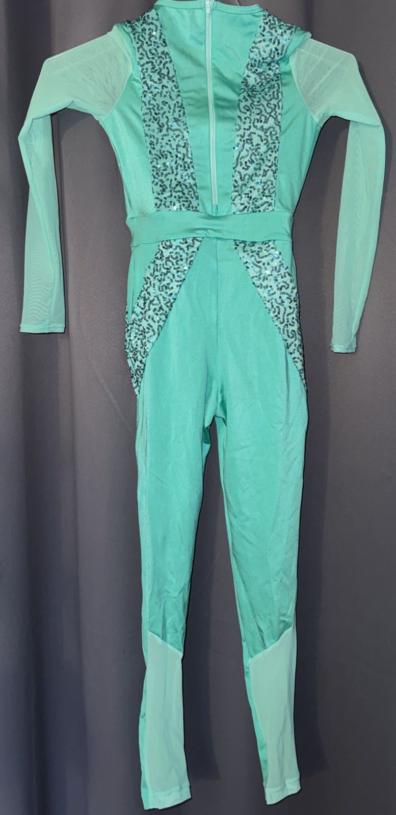 Weissman Battle Of The Man Spearmint Green Jumpsuit Costume MC Child Medium