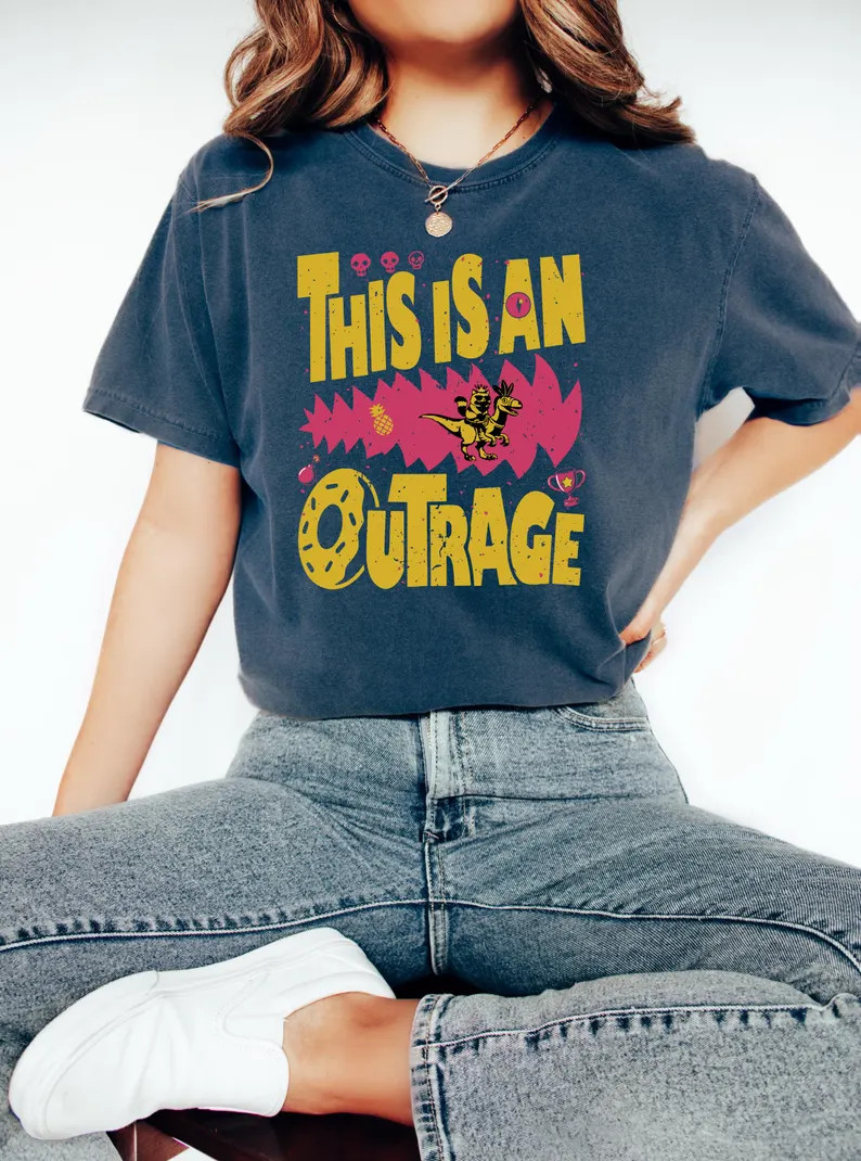 Comfort Tee This Is An Outrage Shirt Funny Quote Protest