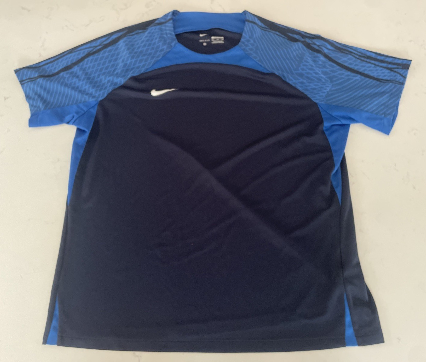 Nike Dri-Fit Strike Top Soccer Football Slim Fit Men’s Size XXL Navy DV9237-451