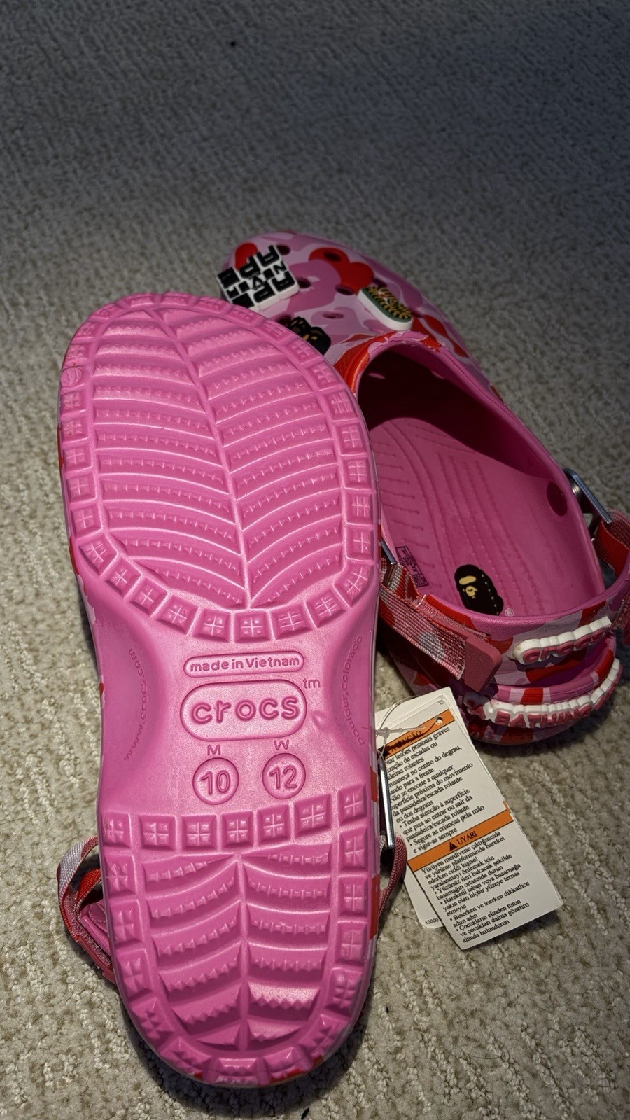 Classic Baby Milo Pink Camo Slip-On Clog US 10