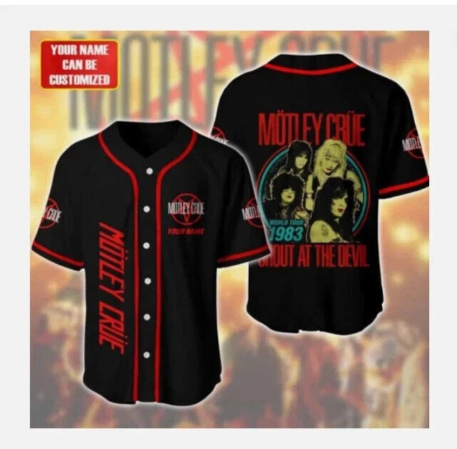 Personalized Name Motley Crue baseball jersey new 3d gift_jxh_57