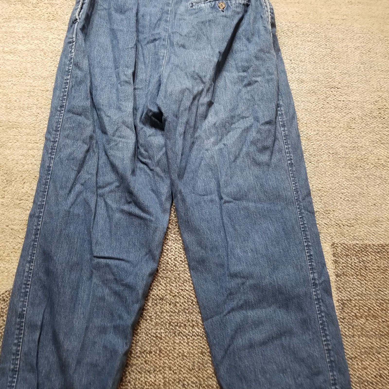 Vintage LL Bean Jeans Womens 27×27 Pleated High Rise Denim Trouser Mom Pants
