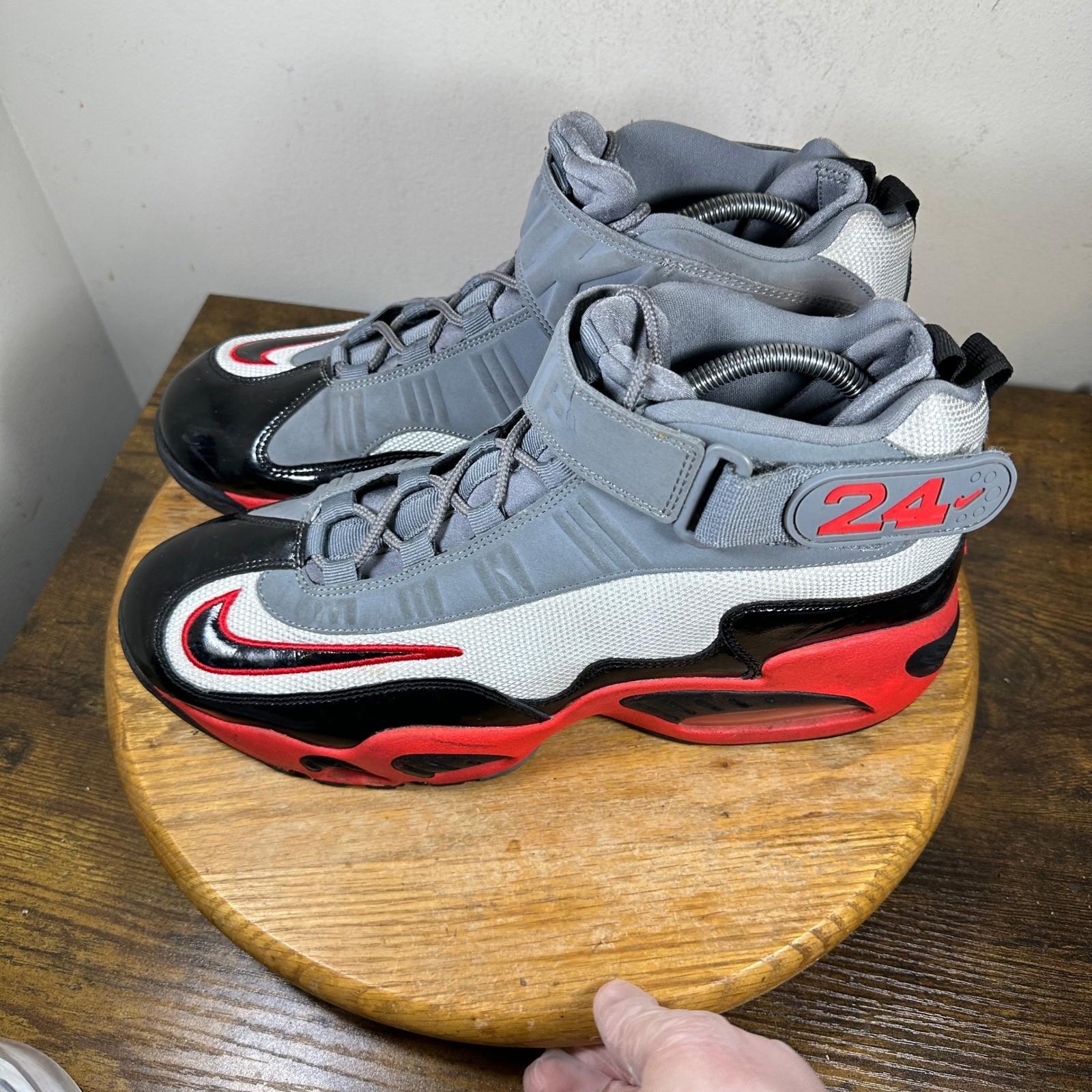 Nike Air Max Griffey Max 1 Pimento Silver Black New Red 354912-007 Mens 12