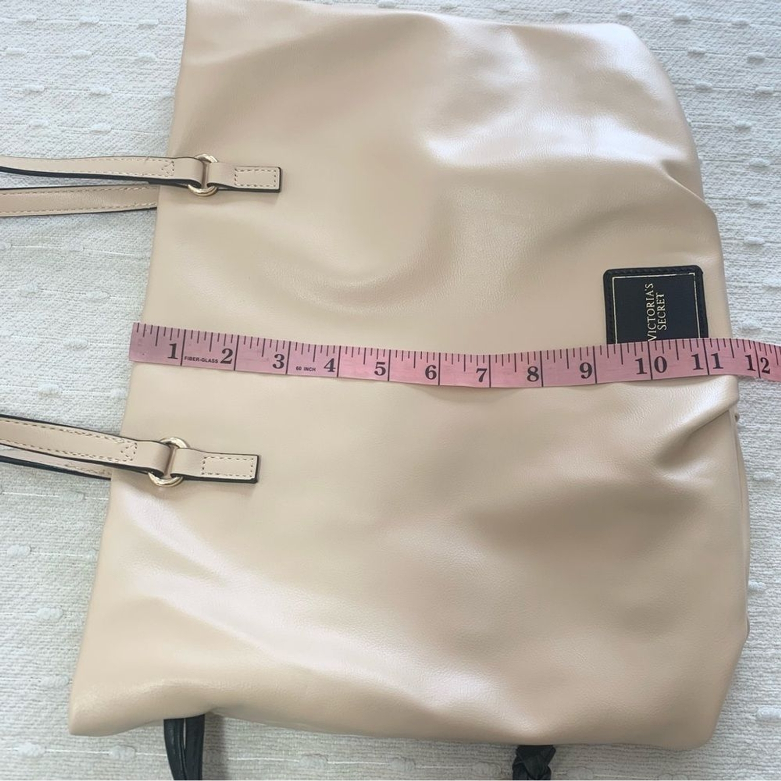Victoria’s Secret 100% Polyurethane Solid Tan Shoulder Bag One Size