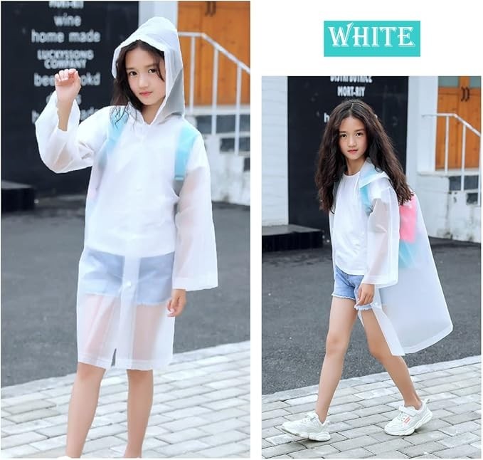 Unisex Adult Waterproof Raincoat Rain Coat Hooded Jacket Poncho Rainwear Camping
