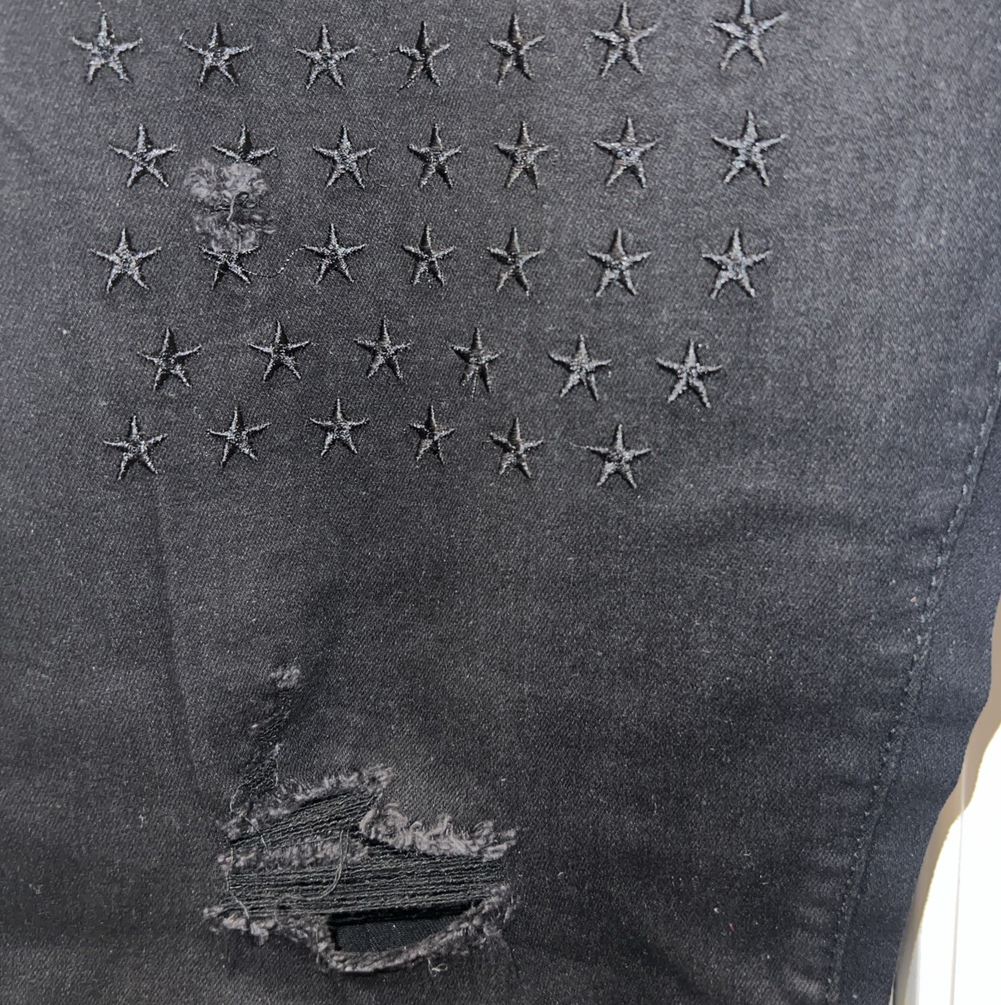 Waimea Mens Black Distressed Stretch Skinny Fit Jeans NWT MSRP $65 S/M4765D