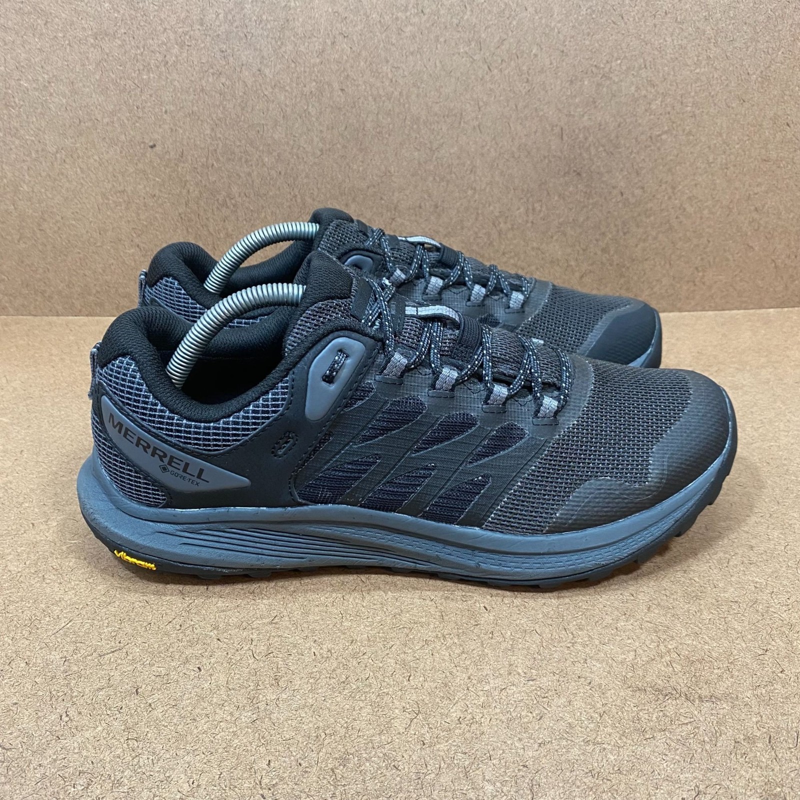 Merrell Mens Nova 3 Gore-Tex Trail Running Shoes Size 10 Black Vibram Sole
