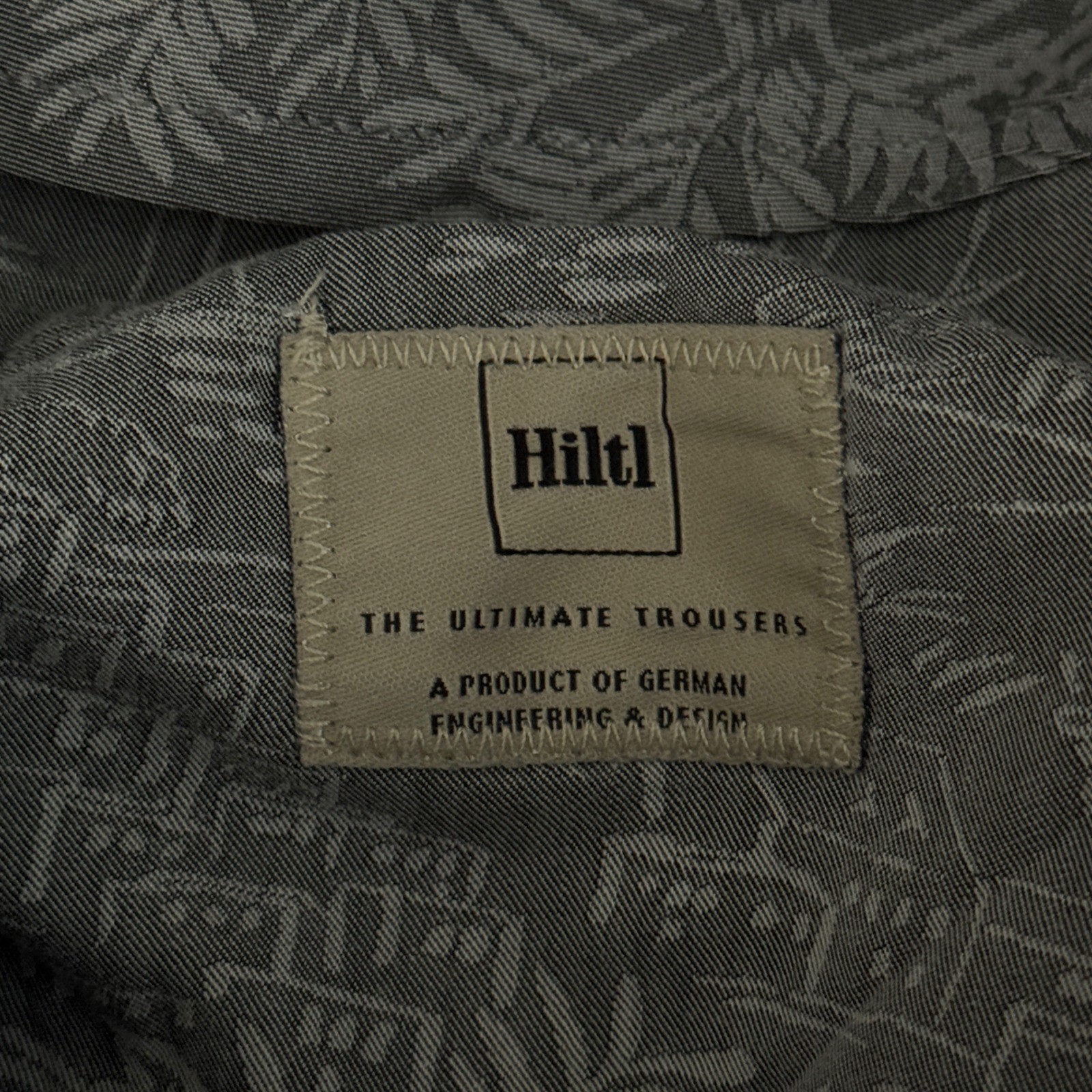 Hiltl Kirk Contemporary Fit Pants Mens 34 Gray Straight Leg Quiet Luxury Casual