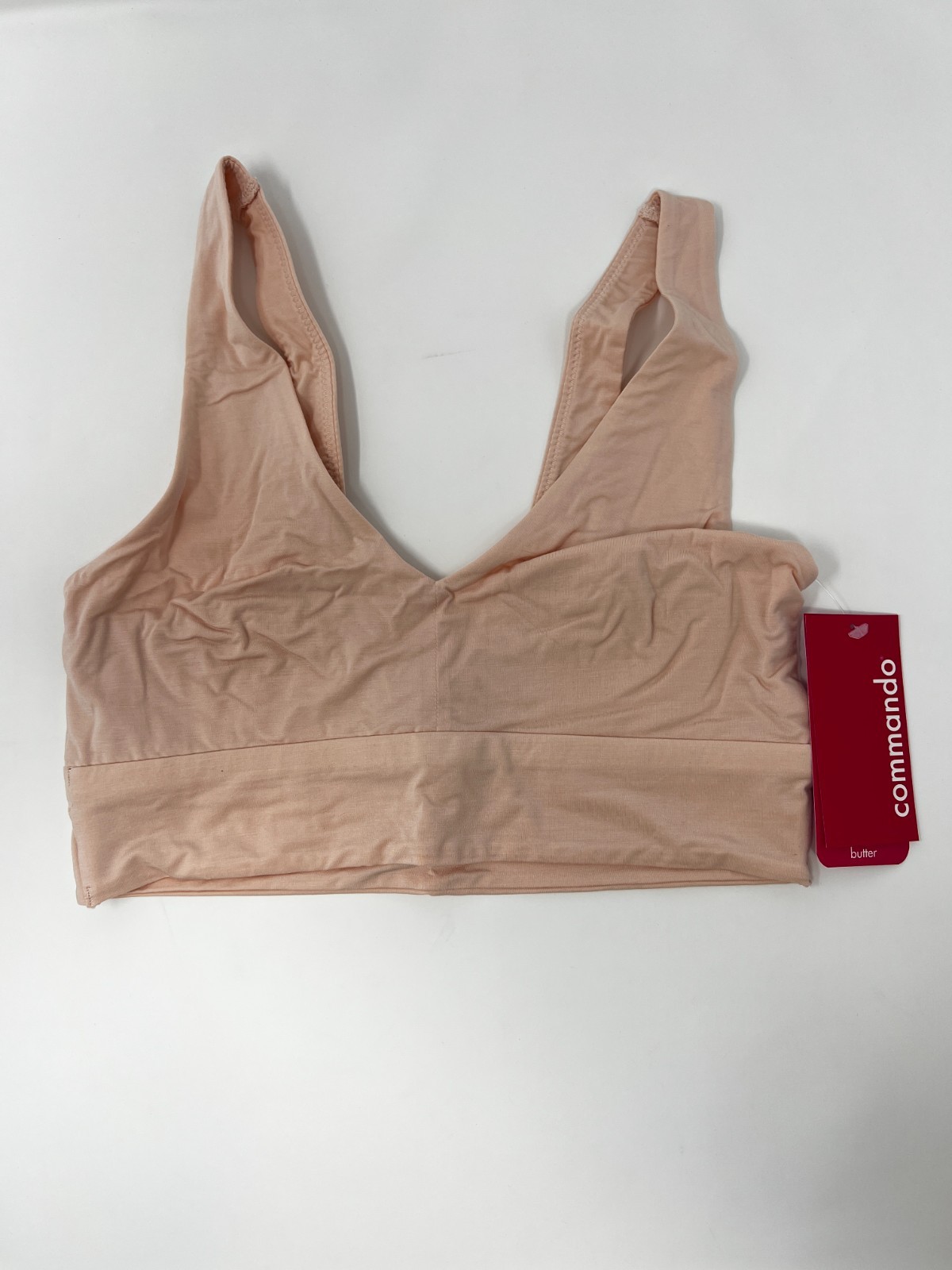 NWT $68 Tag Commando US Size XS Women’s Beige Butter Comfy Bralette BRA227