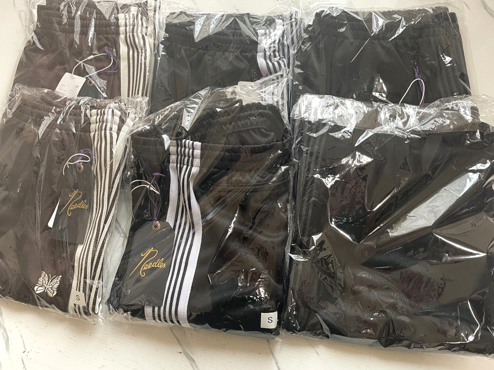 Needles Studious exclusive H.D. track shorts poly smooth brand new Authentic