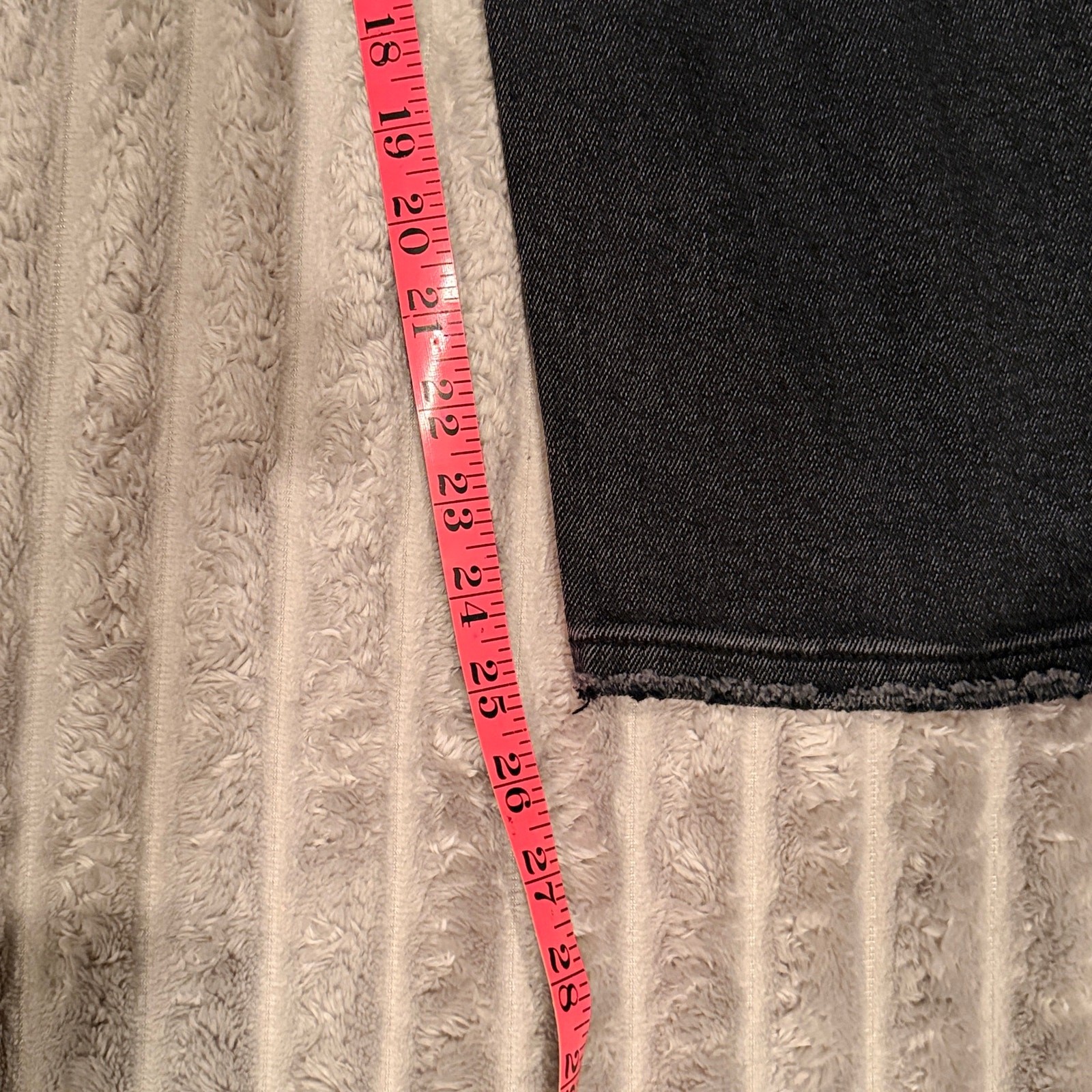 Dear John Crop Jeans Black Grey Fade Distressed Raw Hem Women’s Size 28