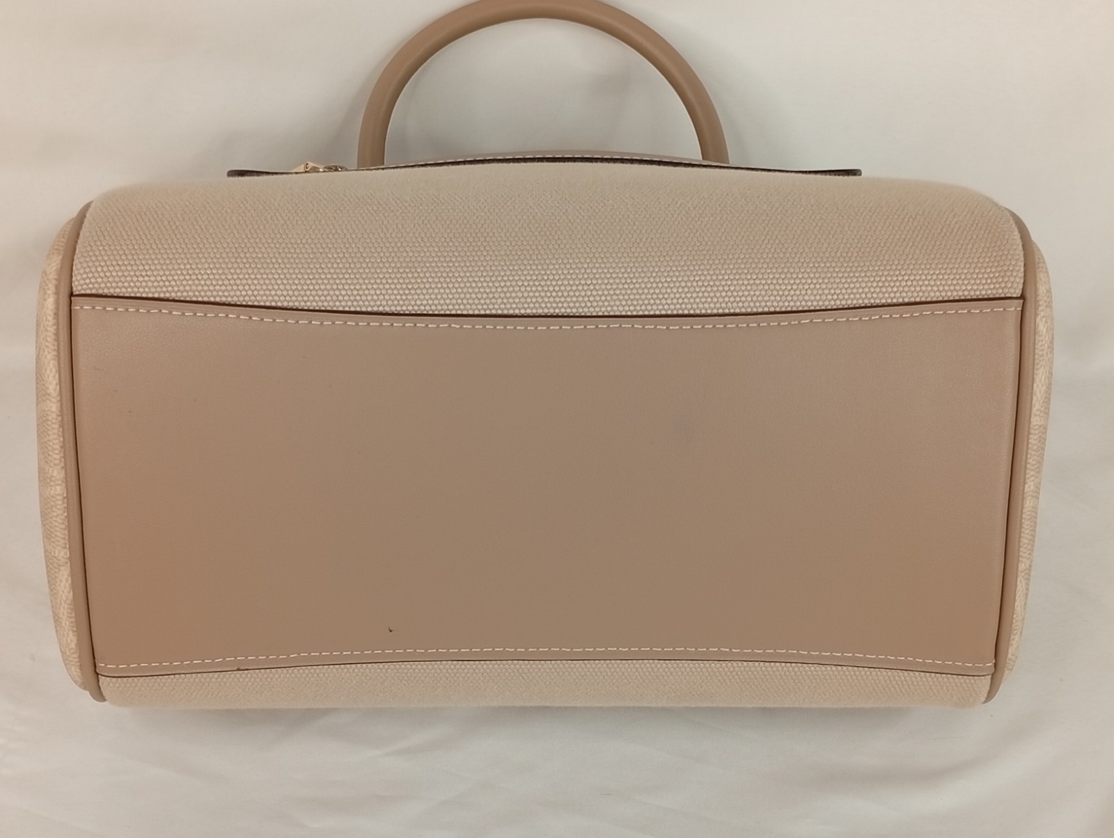 Coach Rowan Satchel Bag In Colorblock w/ Detachable Crossbody Strap Tan CAK58