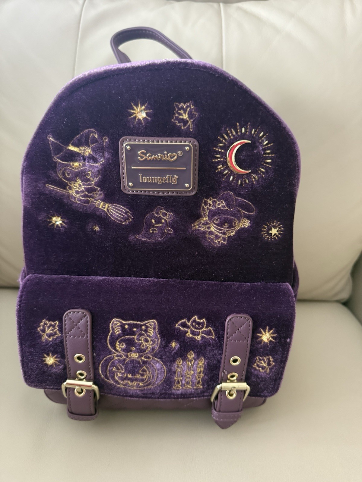 Loungefly Sanrio Hello Kitty & Friends Halloween Velvet Mini Backpack – NWT
