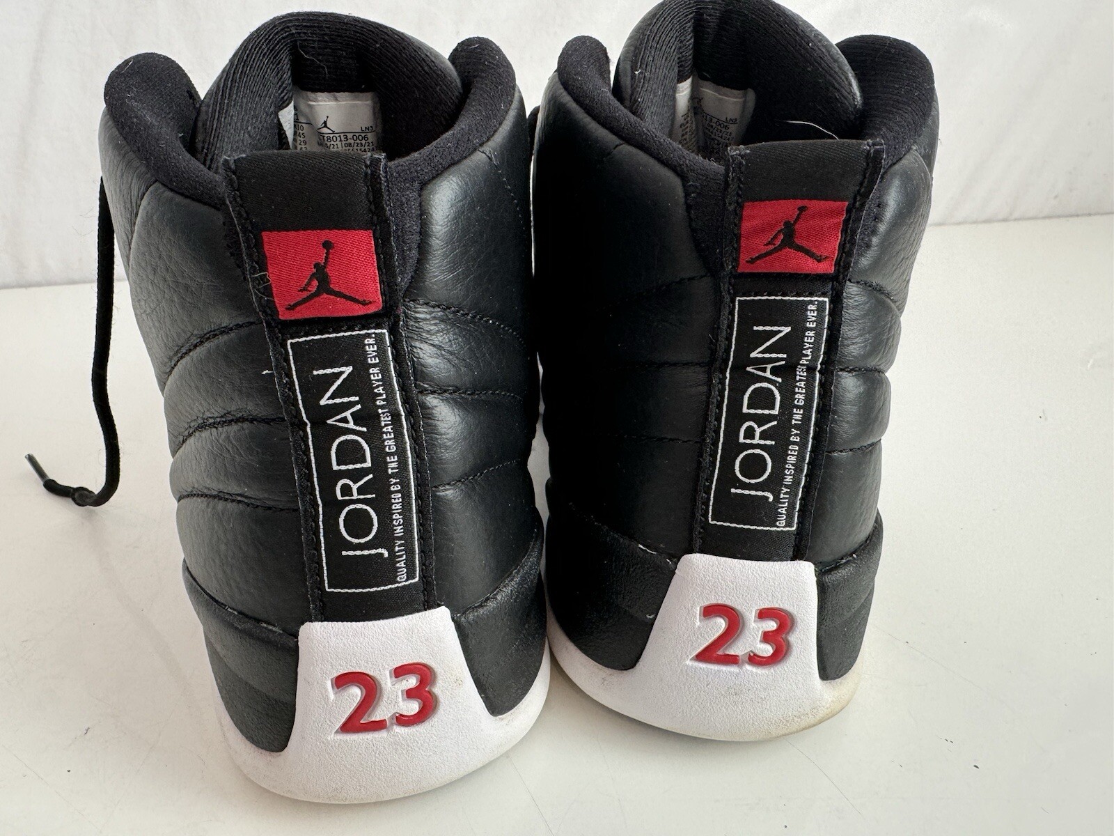 Jordan 12 Retro Mid Playoff Basketball Shoes Mens Size 11 CT8013-006 #23 Lace Up