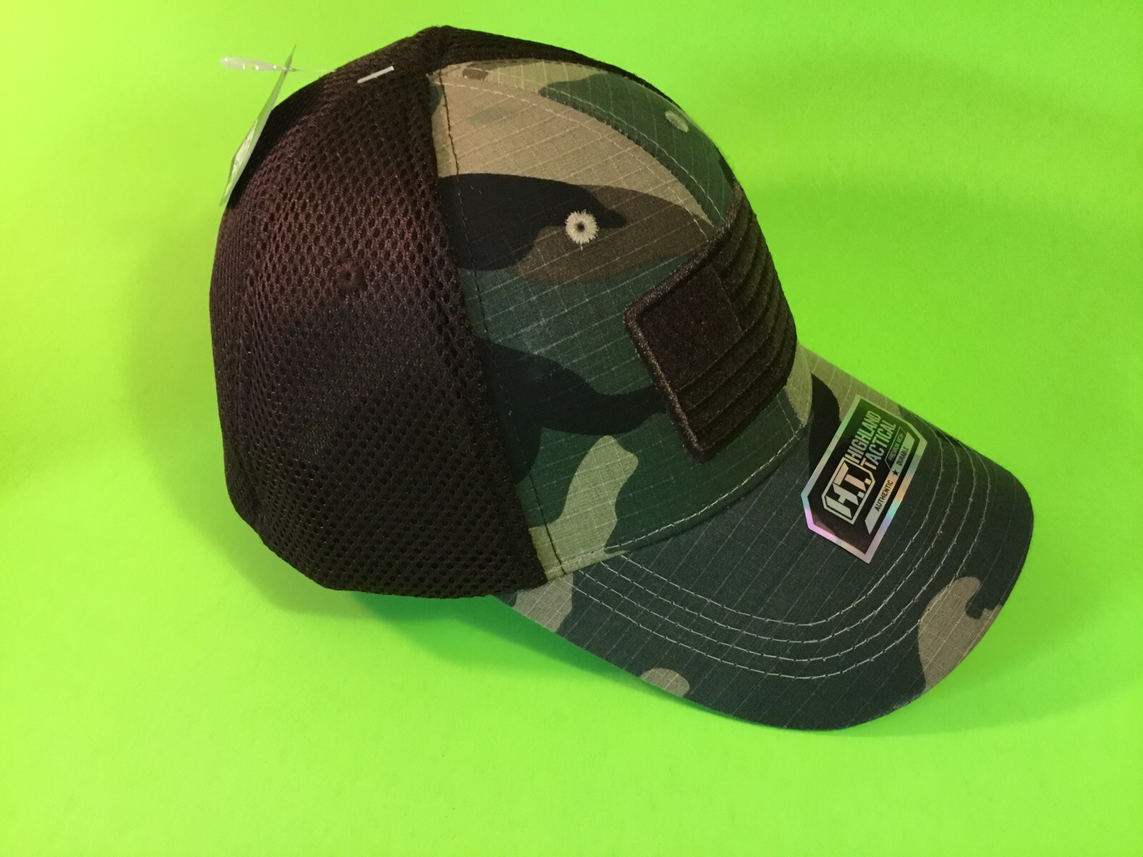 HIGHLAND TACTICAL Men’s Snapback Hat Mesh Back ONE SIZE Camo NEW