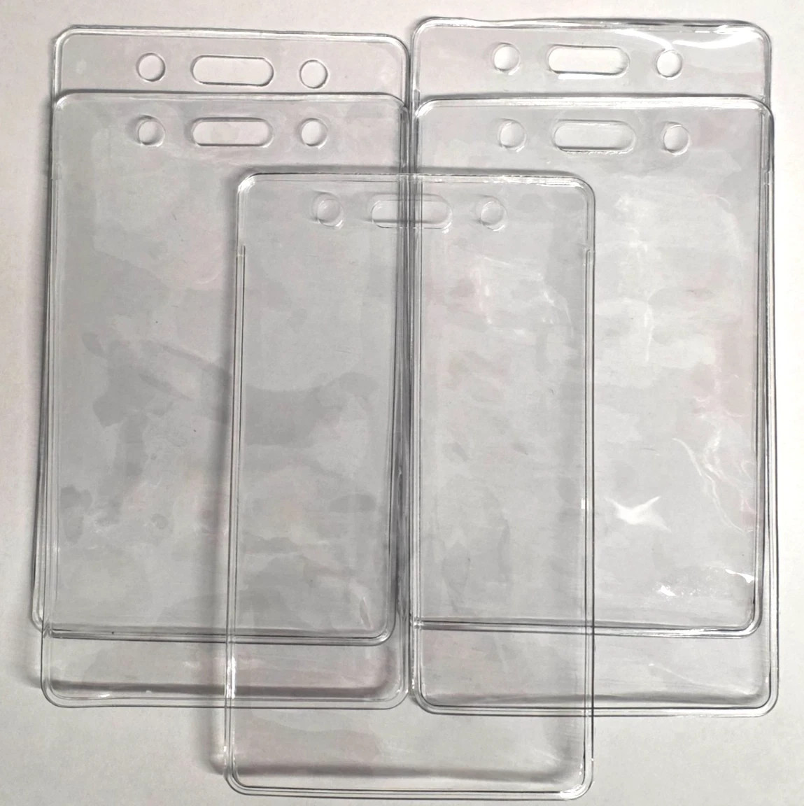 5 Pack Badge ID Card Holder Office Hospital Vertical travel protector lanyard pc