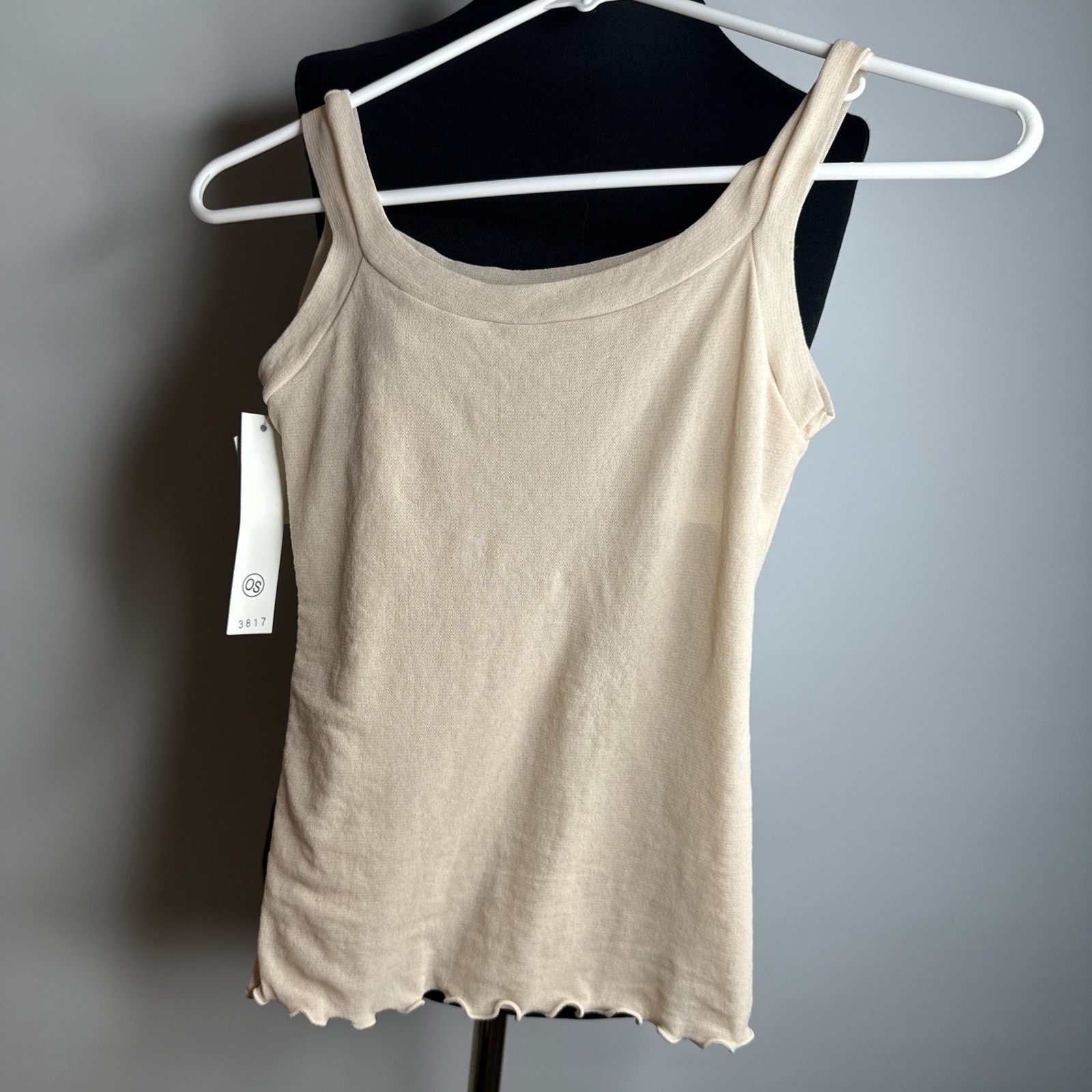 NWT OnGossamer Womens One Size Fits All Sheer Champagne Heavenly Stretch Tank
