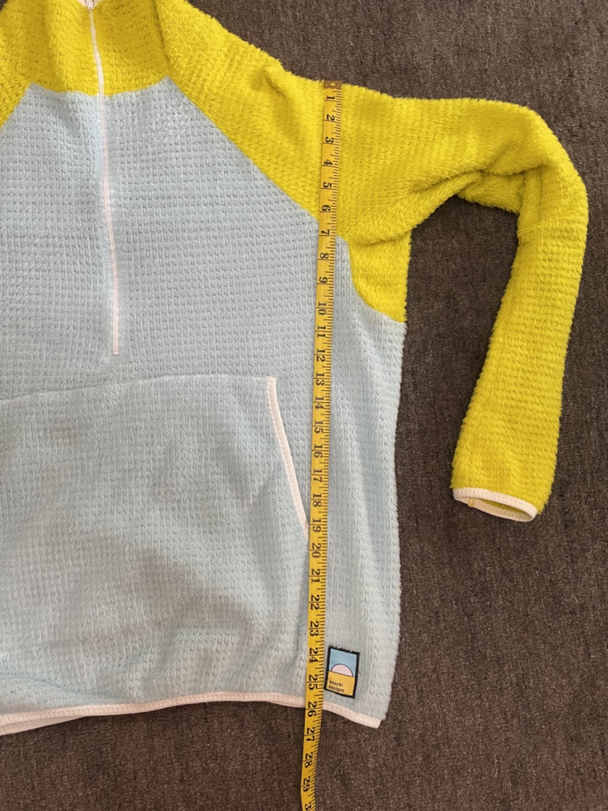 Senchi Designs Hoody – Alpha 120 – Light Blue, Bright Yellow – Men’s XL