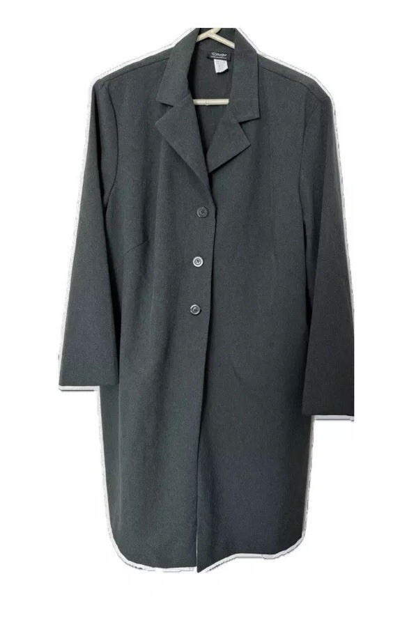 Spago dark green coat, size 22, Pit to Pit 26 in, Length 40.5 in, Sleeves 24 in