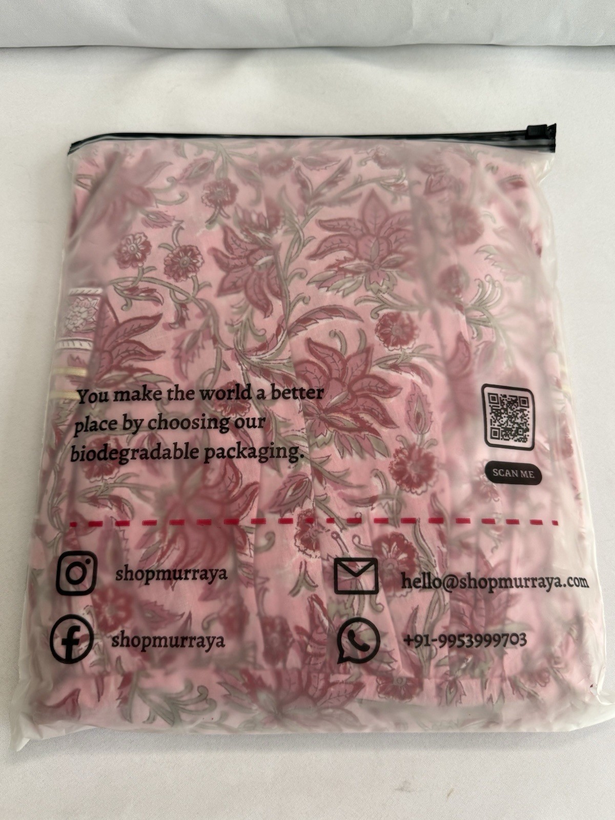 Murraya Pink Petunia Embroidered Anarkali Sz. Large New in Package Kurta Dupatta