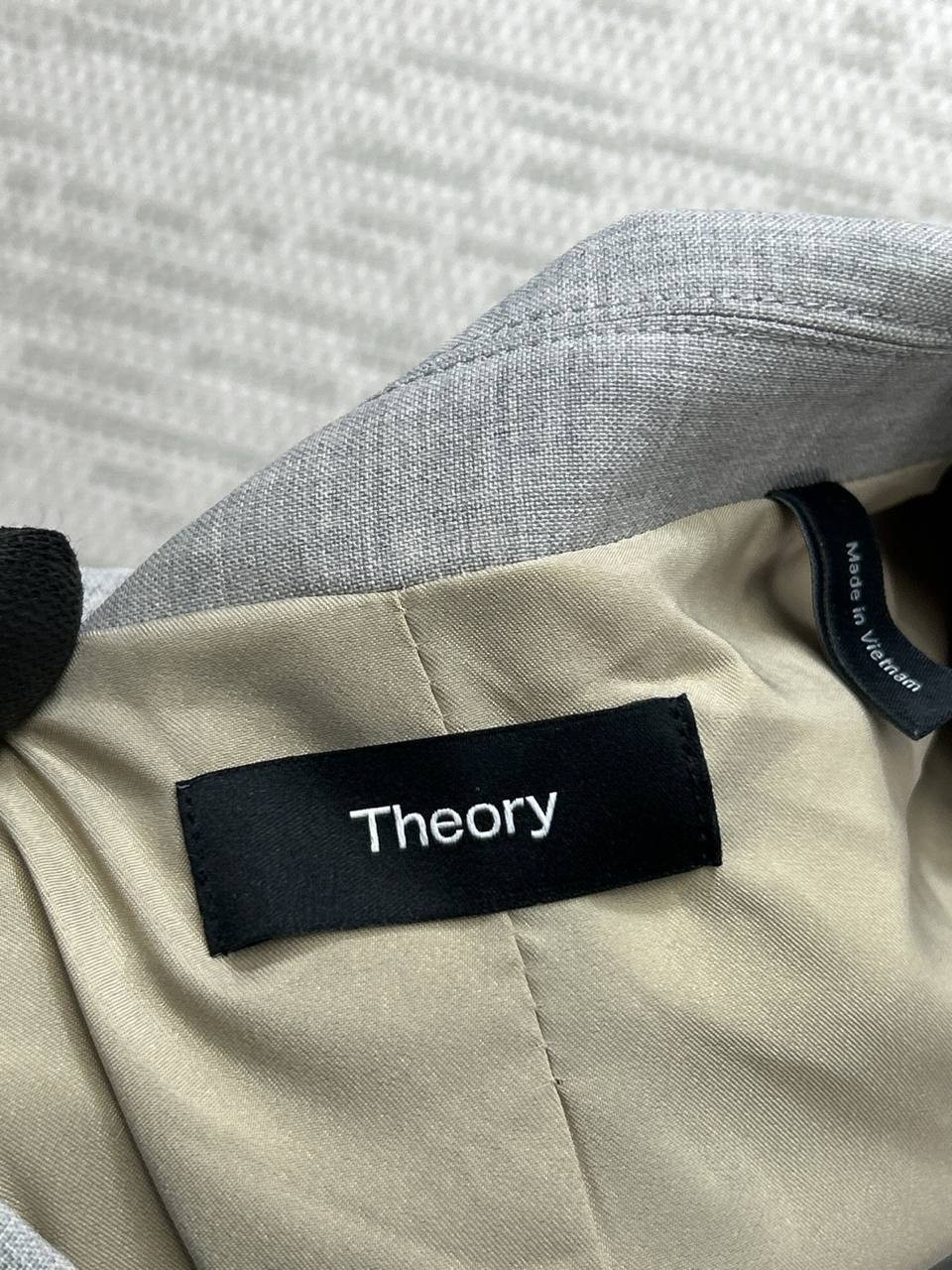 Theory Jacket Womens 6 Gray Wool Sports Coat