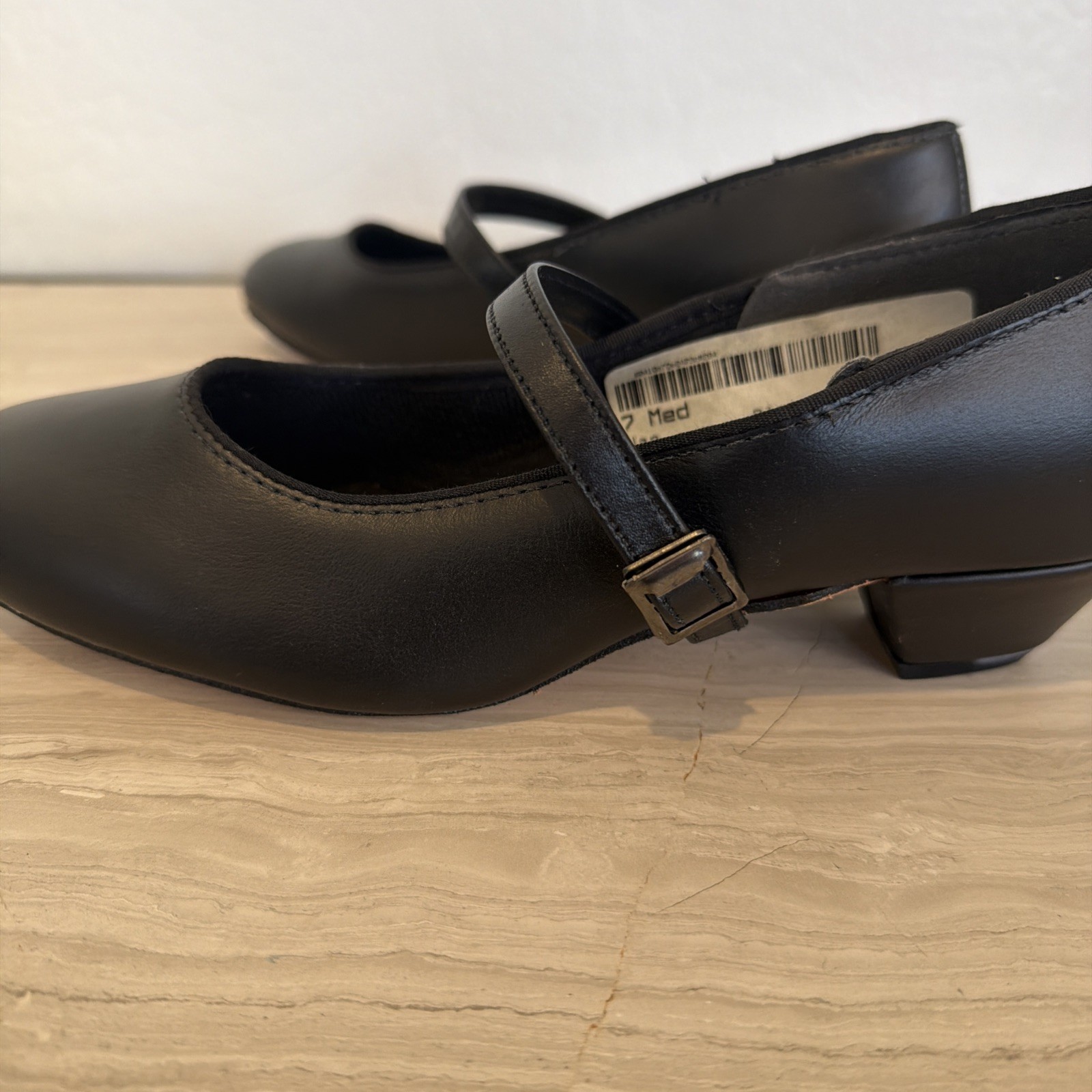 Women’s Size 7 Tic Tac Toes Black Dance Shoes. Brand New Never Worn. No Box