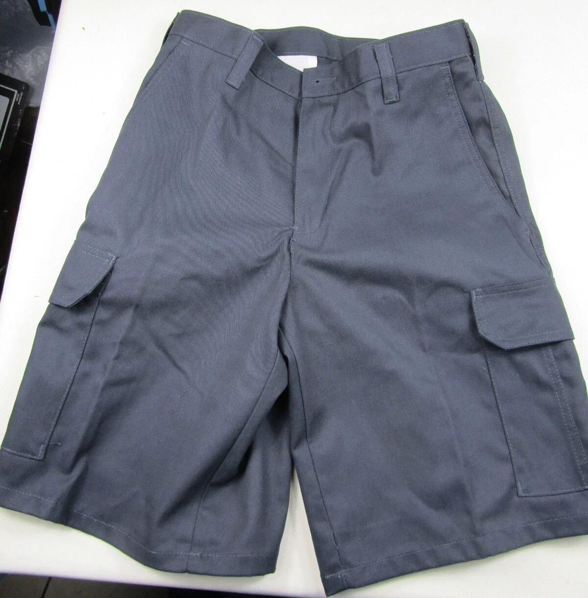 NEW CINTAS Navy Comfort Flex 370-20 size 36 Uniform Cargo Work Shorts